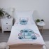 JERRY FABRICS Pamučna dječja posteljina za dječji krevetić 100x135 cm Lilo and Stitch "White Star" bijela